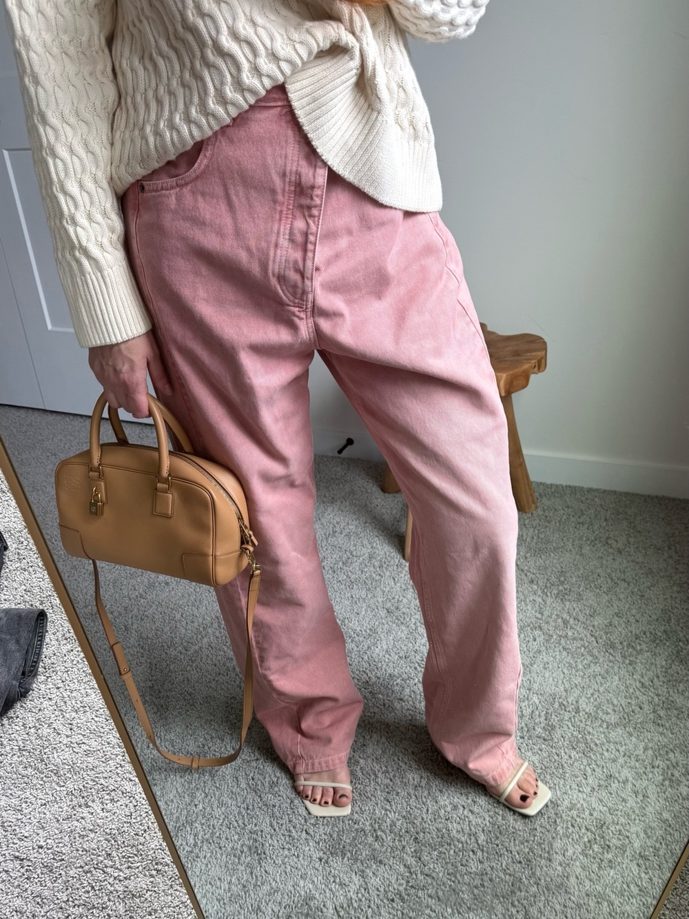 ZARA pink Trousers Jeans size 38 -Exellent condition